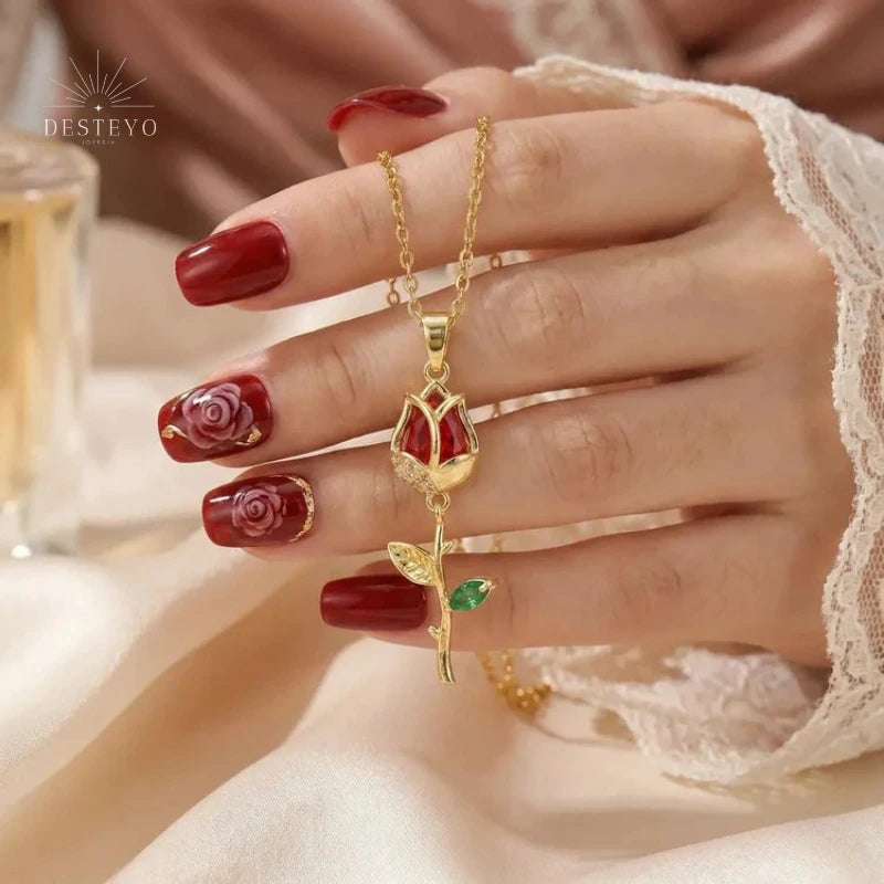 The Red Carnation Necklace