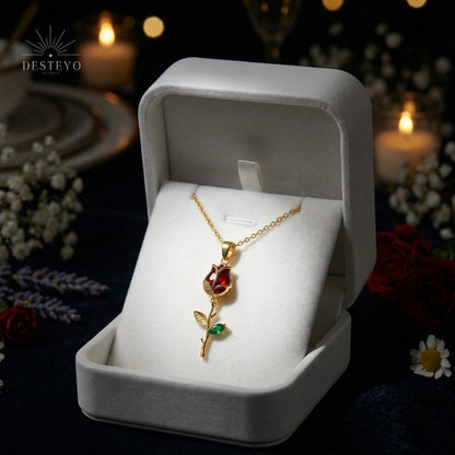 The Red Carnation Necklace